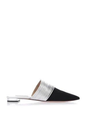 Aquazzura Suede Slip On Mules